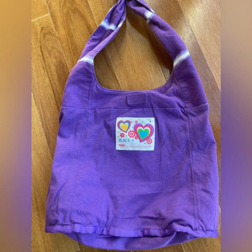 NWOT The CHILDREN’S PLACE Girls PURPLE TOTE BAG Tie Dye